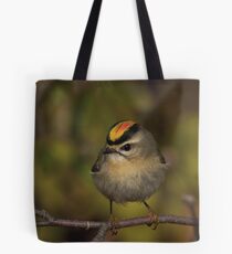 Golden Crowned Kinglet Tote Bag