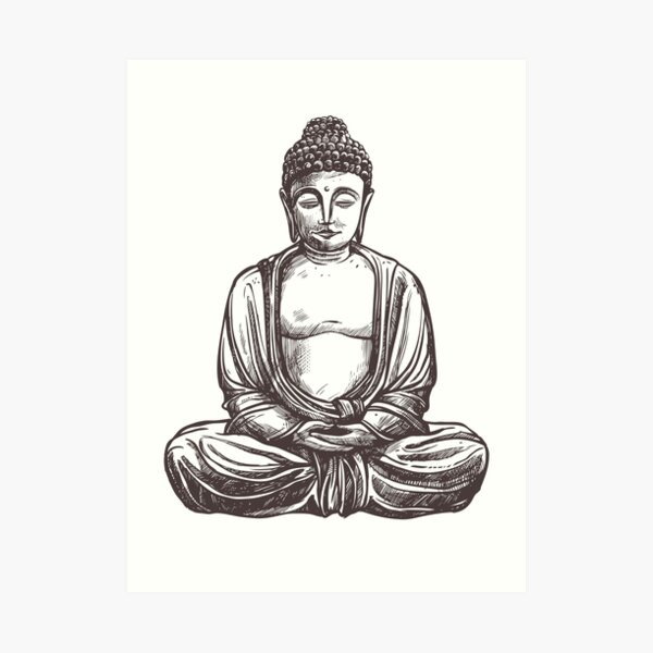 Buddha Art Print By Fabien P Redbubble