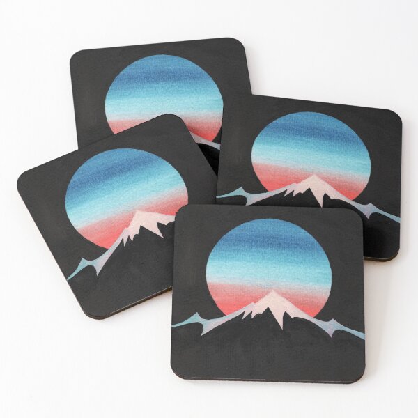 Item preview, Abstract Mountain Sunset  designed and sold by Habiba Hasan.