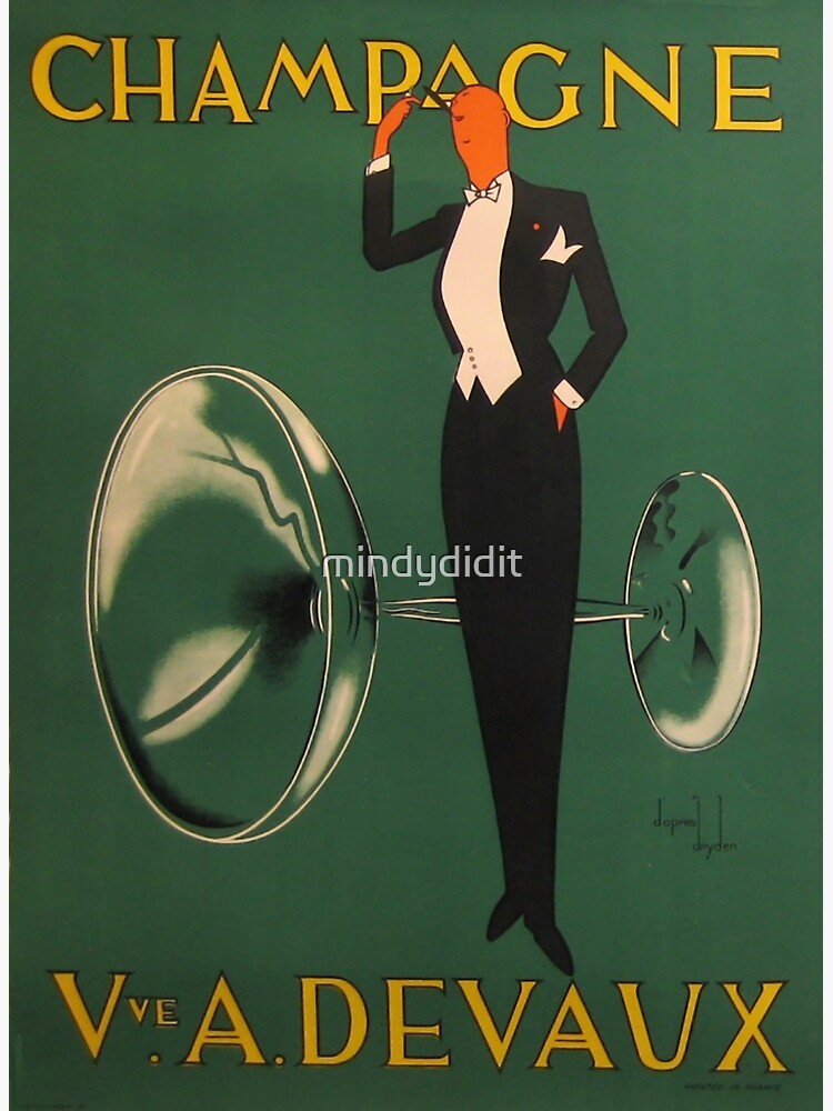Vintage Champagne Poster by mindydidit