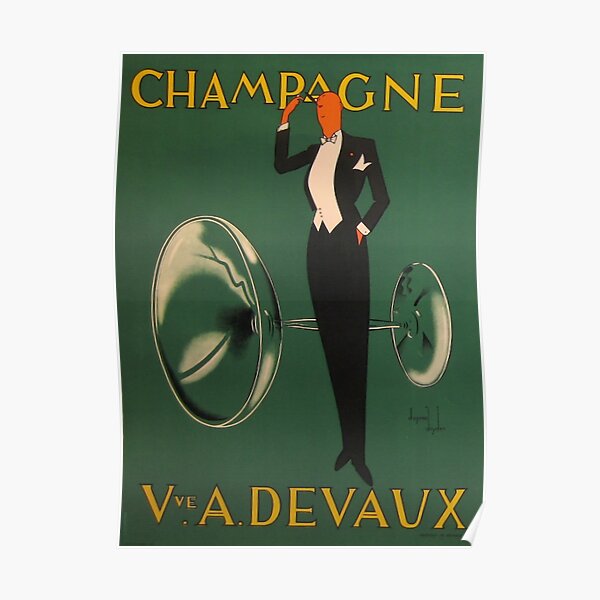 Affiche Champagne Vintage Poster