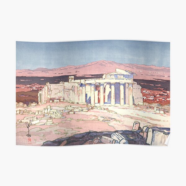 Acropolis by Yoshida Hiroshi Poster
