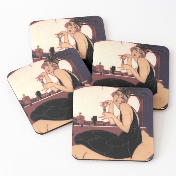 Item preview, Vintage Art Deco French Perfume Advertising designed and sold by Sasha Art Gallery.
