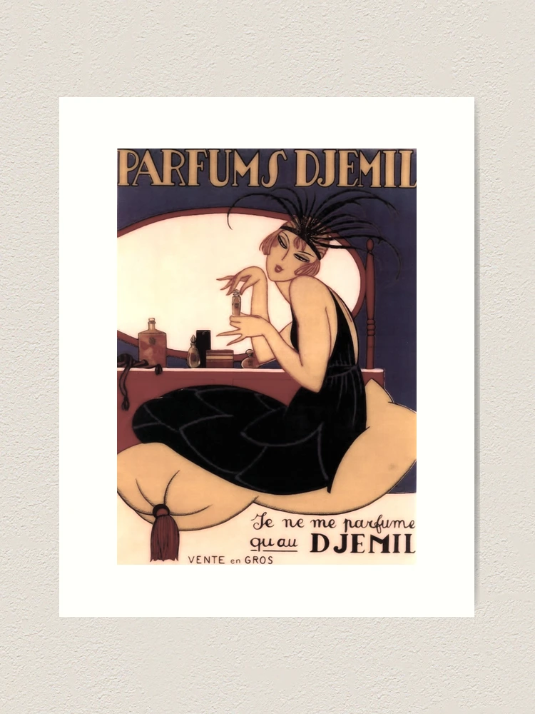 Vintage Art Deco French Perfume Advertising | Art Print