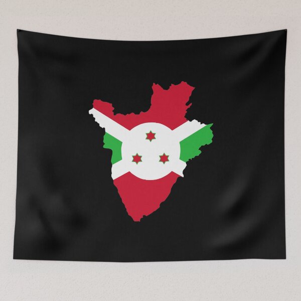 Item preview, Burundi flag map  designed and sold by tony4urban.