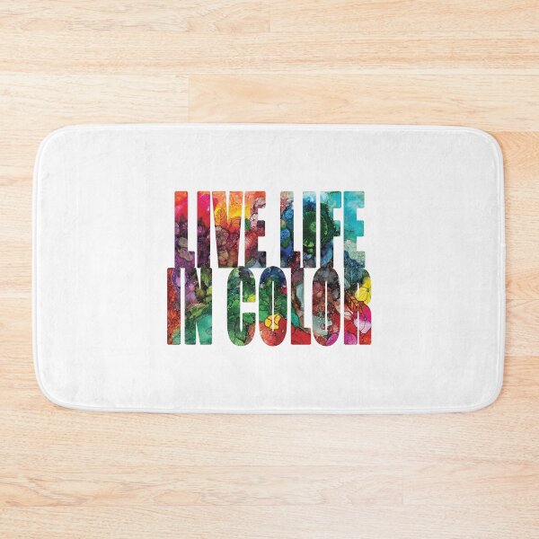 Item preview, Word Art Live Life In Color from Alcohol Ink Original Art designed and sold by The Elderberry Blossom.