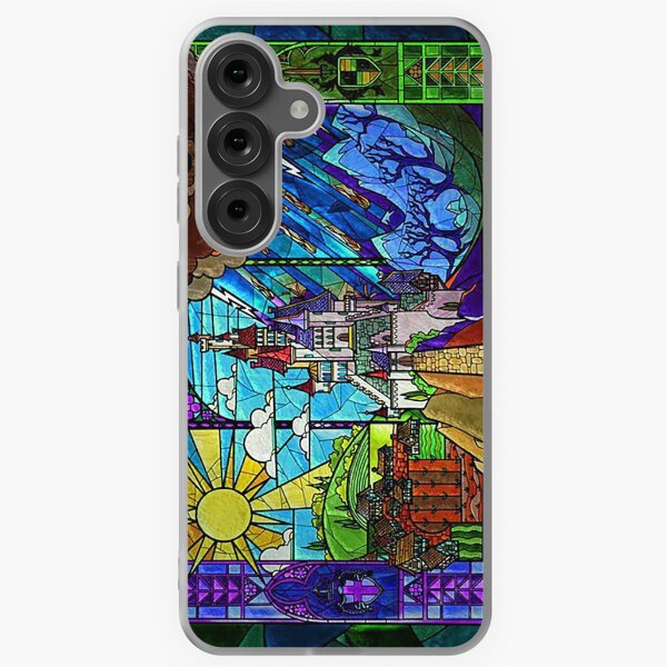 Item preview, Beauty and the Beast-- stained glass castle (sideways) designed and sold by lovecooks.