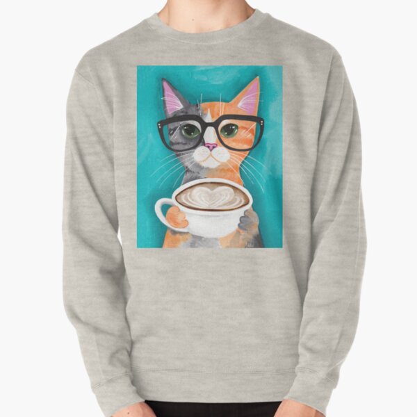 Kitten's Latte of Love Pullover Sweatshirt