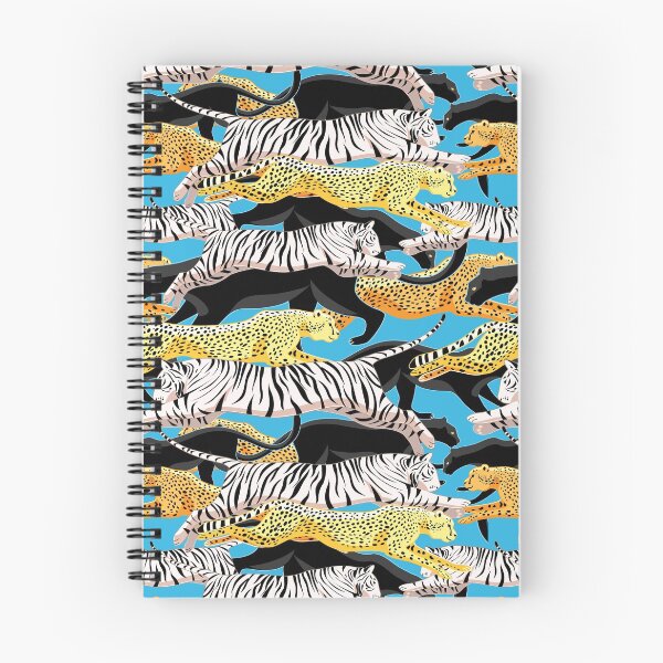 Item preview, Seamless bright jungle pattern of panthers, cheetahs and tigers designed and sold by Tanor.