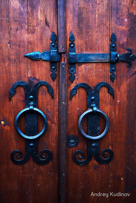 "Old fashioned doors" by Andrey Kudinov Redbubble