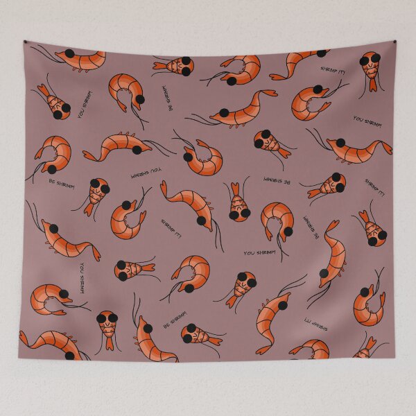 Item preview, Kawaii Shrimp Party! designed and sold by Bthismoment.