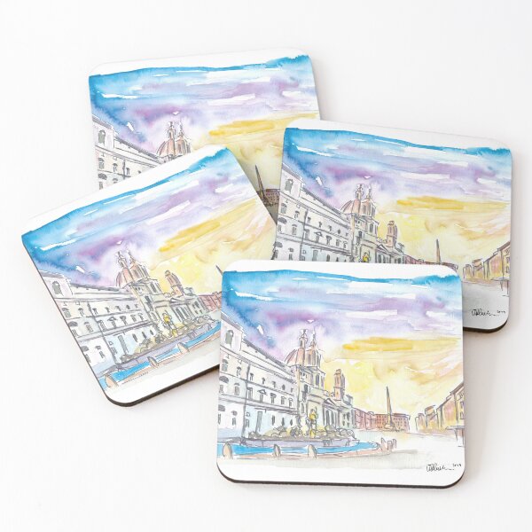 Item preview, Romantic Piazza Navona in Rome Italy  designed and sold by artshop77.