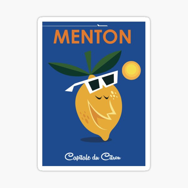 Vista previa del artículo con la obra «Cartel de Menton», diseñado y vendido por GAGodel.