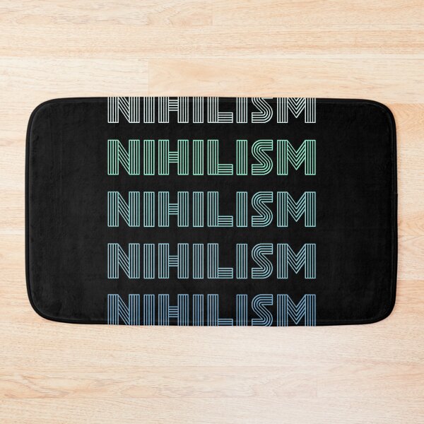 Item preview, Funny Philosophy Retro Vintage Repeated word "Nihilism"  designed and sold by FandomizedRose.