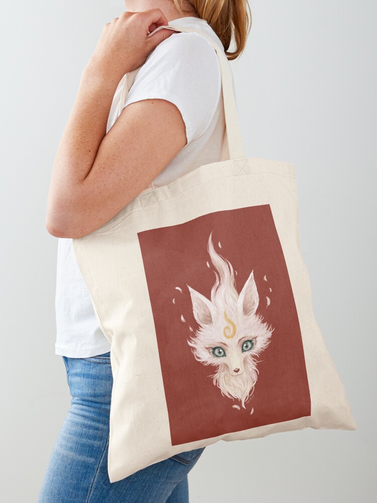 Reusable Grocery Bags,Recyclable Shopping Bags,white fox,Washable Durable  Pouch Portable Tote Bag : Amazon.co.uk: Home & Kitchen