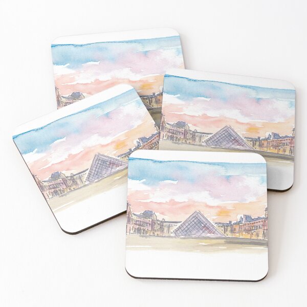 Item preview, Paris Louvre at Sunset designed and sold by artshop77.