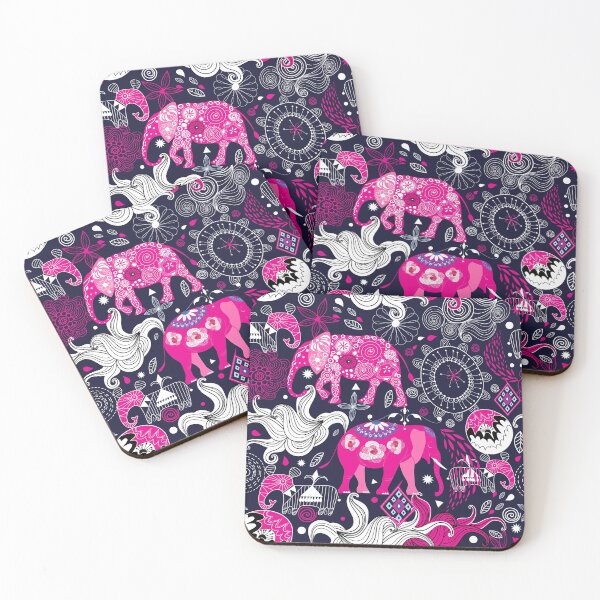 Item preview, Seamless lovely pattern of elephants on a floral designed and sold by Tanor.