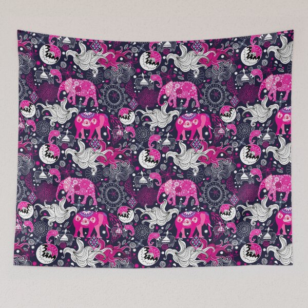 Item preview, Seamless lovely pattern of elephants on a floral designed and sold by Tanor.