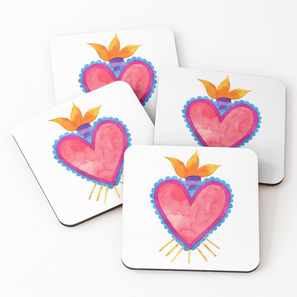 Item preview, burning heart designed and sold by Adriana Campuzano.
