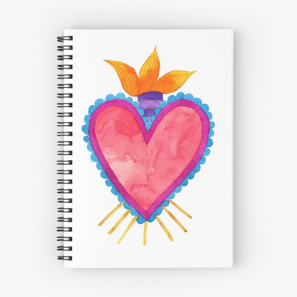 Item preview, burning heart designed and sold by Adriana Campuzano.