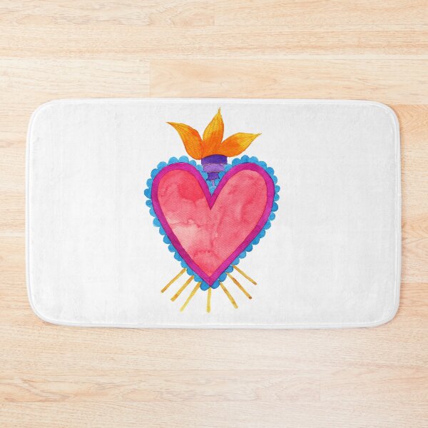 Item preview, burning heart designed and sold by Adriana Campuzano.
