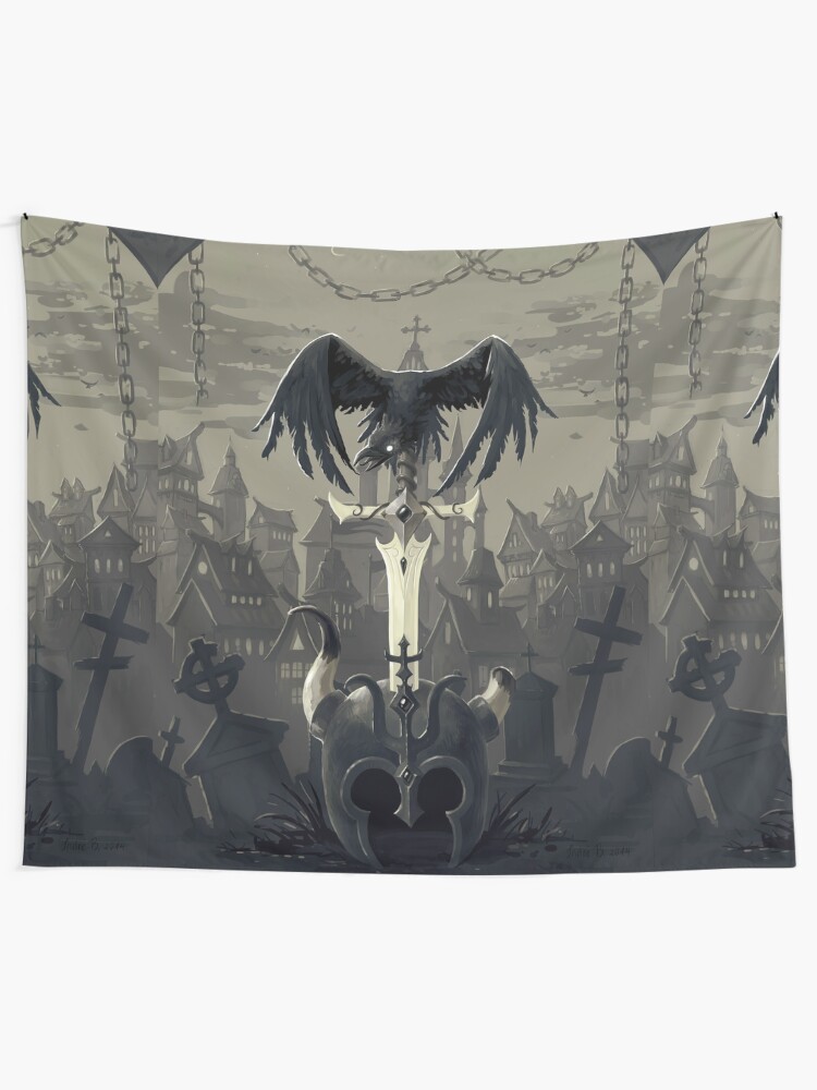 Alternate view of Dark Times Tapestry
