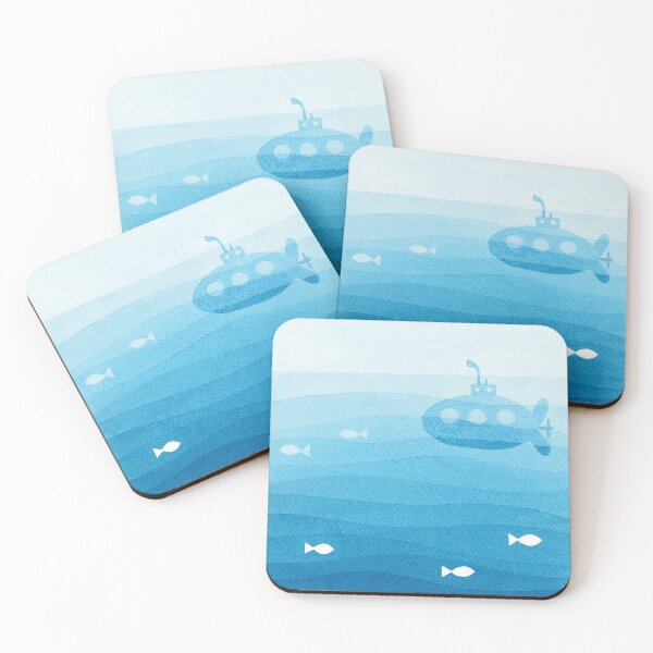 Item preview, Submarine blue illustration designed and sold by VApinx.
