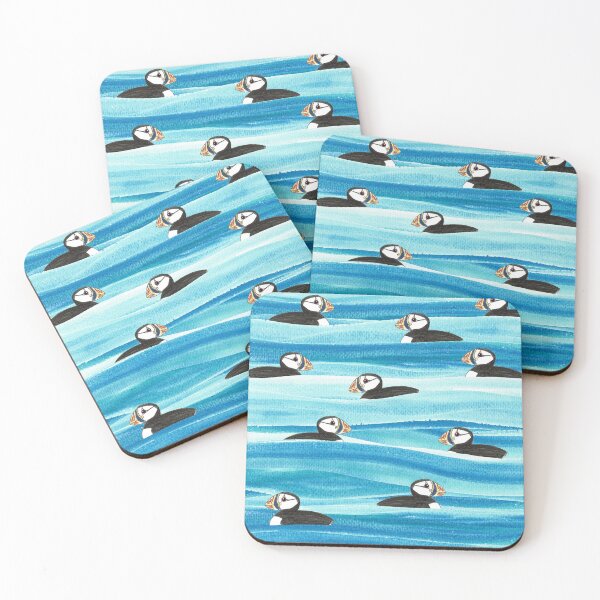 Item preview, Puffins all at sea designed and sold by Elliestrations.