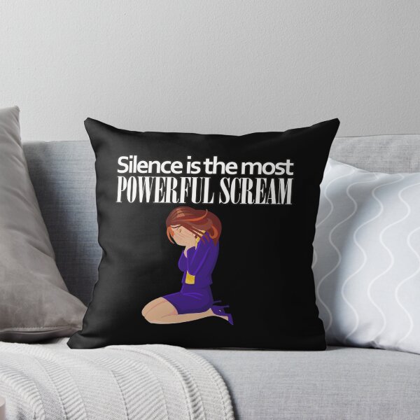Item preview, Silence is the most powerful scream quote saying designed and sold by Kam-designs.