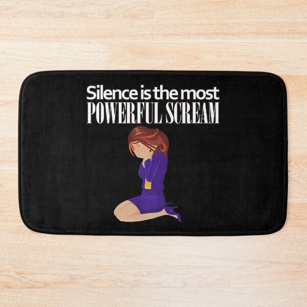 Item preview, Silence is the most powerful scream quote saying designed and sold by Kam-designs.