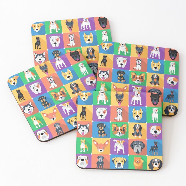 Item preview, Seamless background with dogs designed and sold by kavalenkavart.