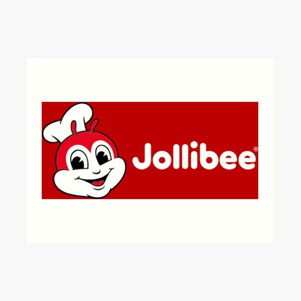 Jollibee Art Prints Redbubble - jollibee logo roblox