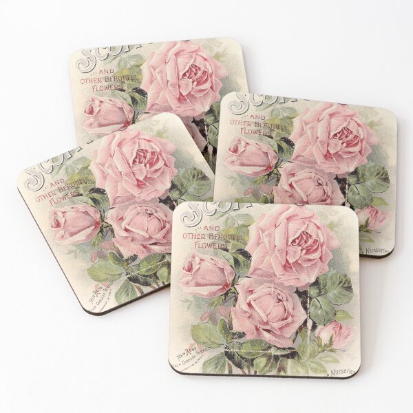 Item preview, Vintage Pink Shabby Cottage Roses Seed Catalog designed and sold by Sasha Art Gallery.