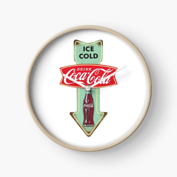 coca cola tin sign Clock