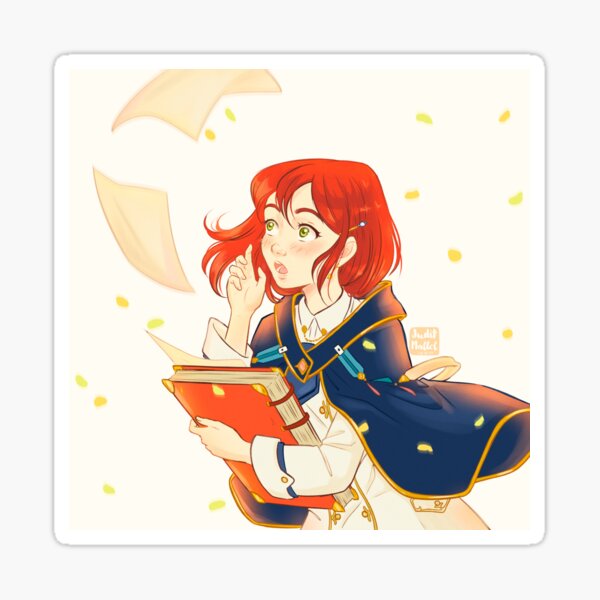 Snow White with red hair Sticker
