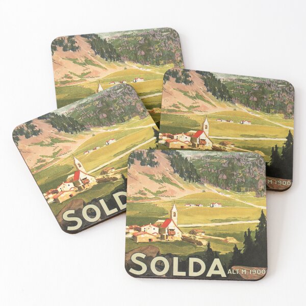 Item preview, SOLDA Sulden Scenic Italy Mountains Retro Advertisement Italian Tourism designed and sold by retroposters.