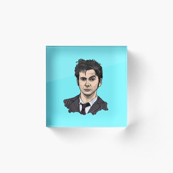Tenth Doctor Face Acrylic Block