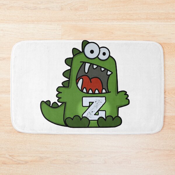 Item preview, Alphabet Letter Z Rawrsome Green Dinosaur designed and sold by kidsmonogram.