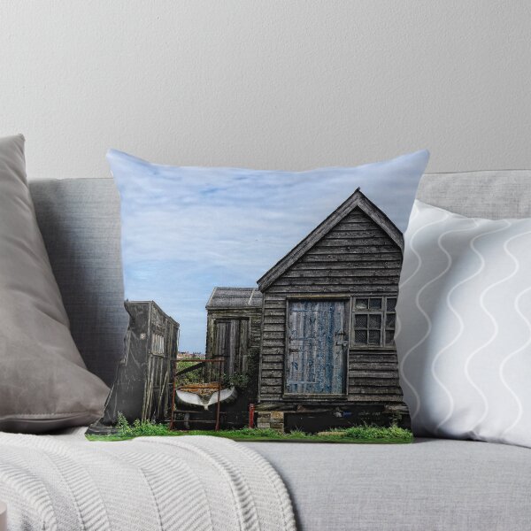 Item preview, Black huts at Southwold Harbour, Suffolk designed and sold by Karen  Betts.