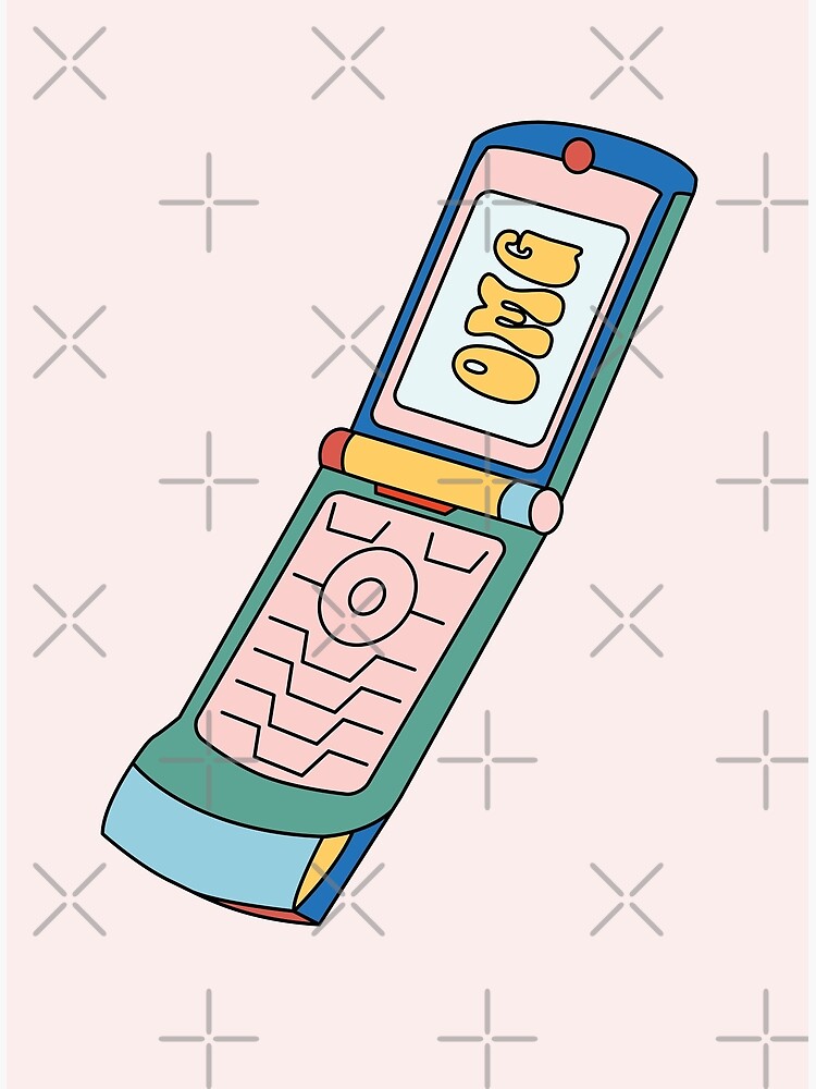 Premium Vector  Y2k flip phone, pink cute phone, 2000s aesthetic, retro  nostalgia