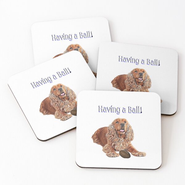 Item preview, Cockerspaniel with Football designed and sold by kristalcurt.