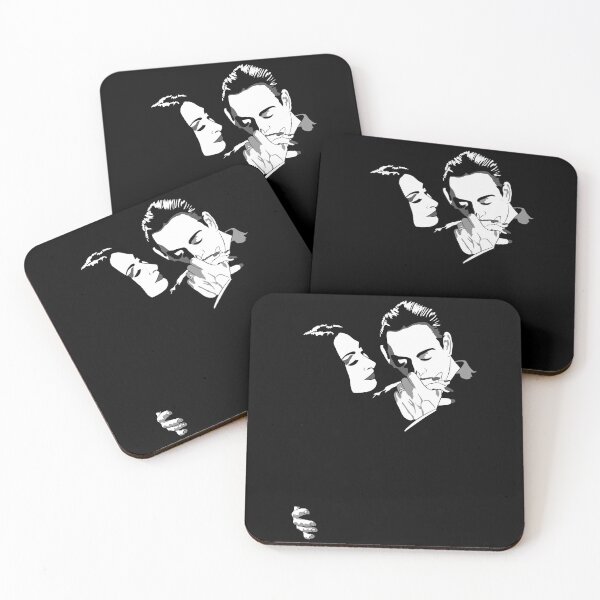 Gomez y Morticia Coasters (Set of 4)