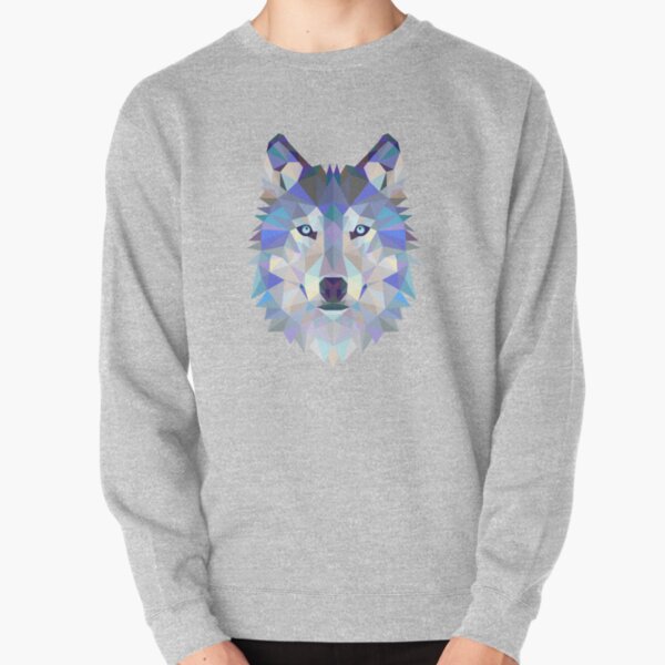 geometric wolf hoodie