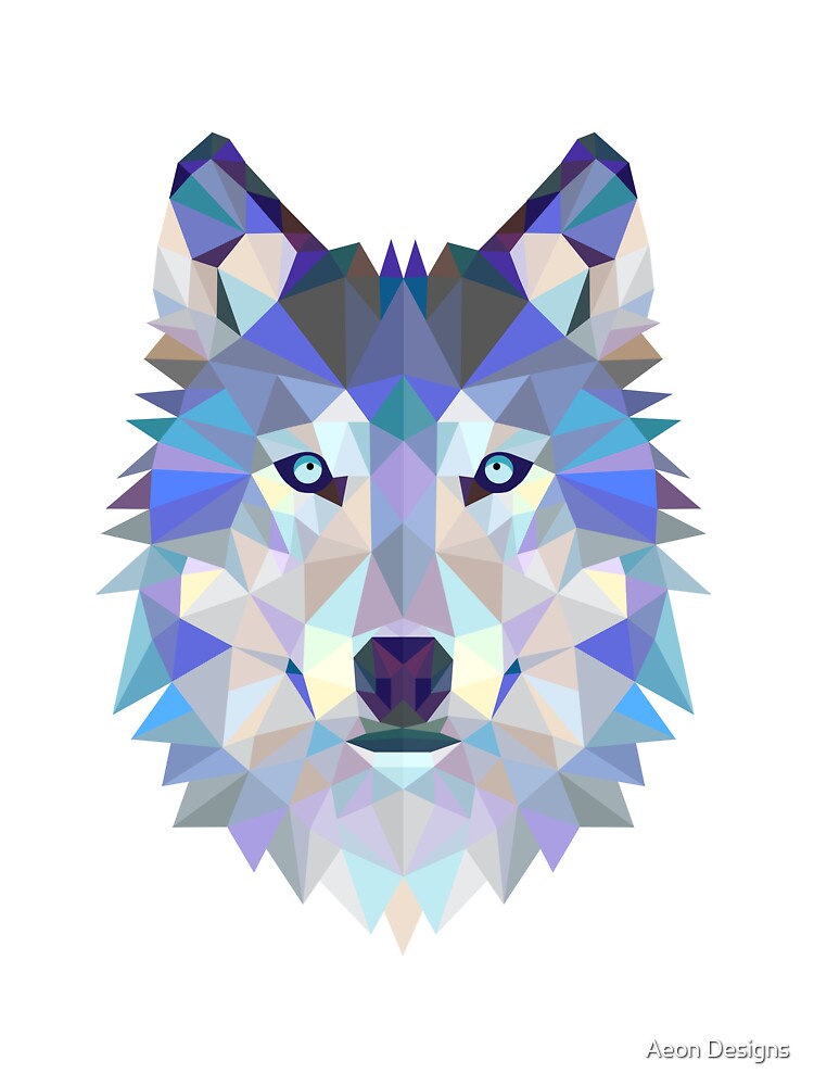 Geometric wolf t clearance shirt