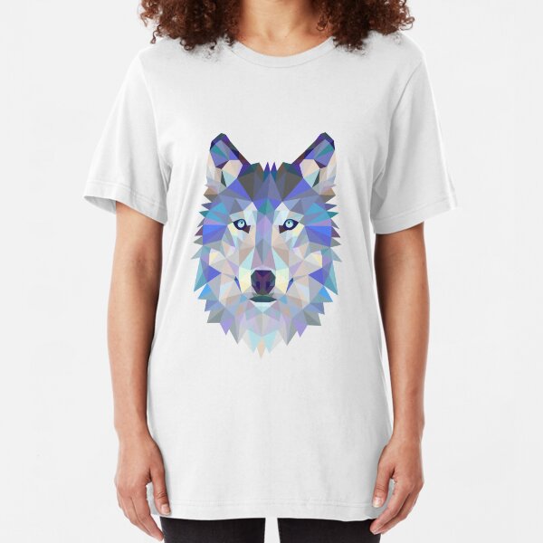 Geometric Wolf Slim Fit T-Shirt
