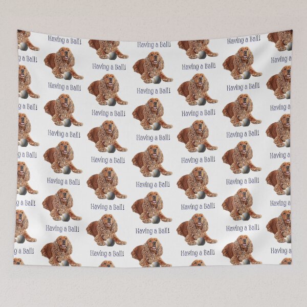 Item preview, Cockerspaniel with Baseball designed and sold by kristalcurt.