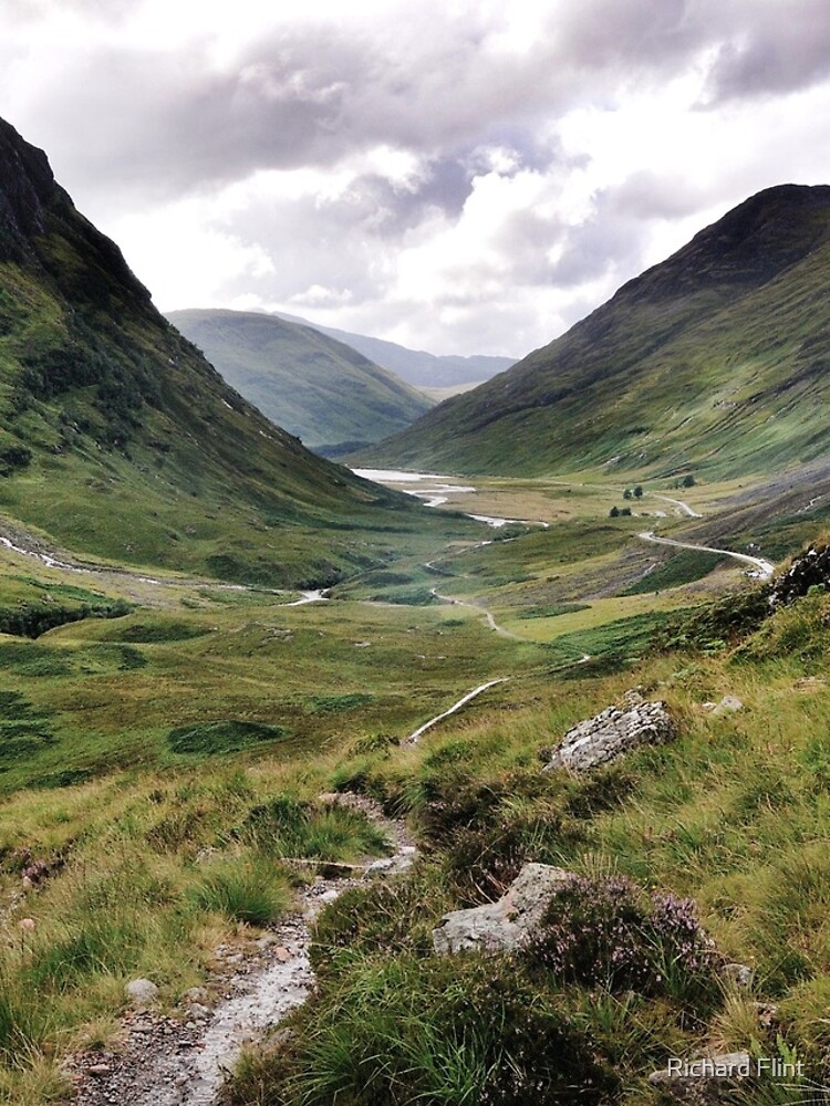 Artwork view, Glencoe, Highlands of Scotland designed and sold by Richard Flint