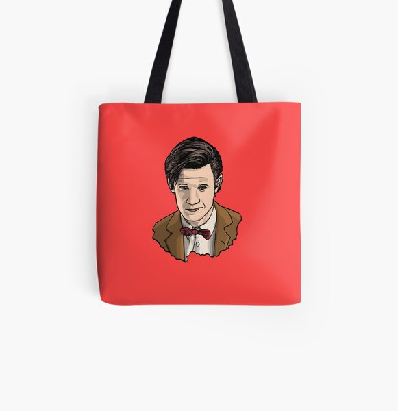 Eleventh Doctor Face All Over Print Tote Bag