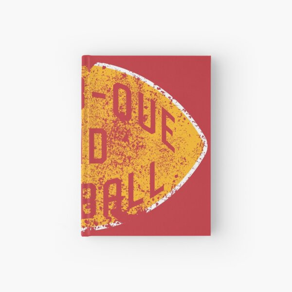 BBQ and Football - Red & Gold Hardcover Journal