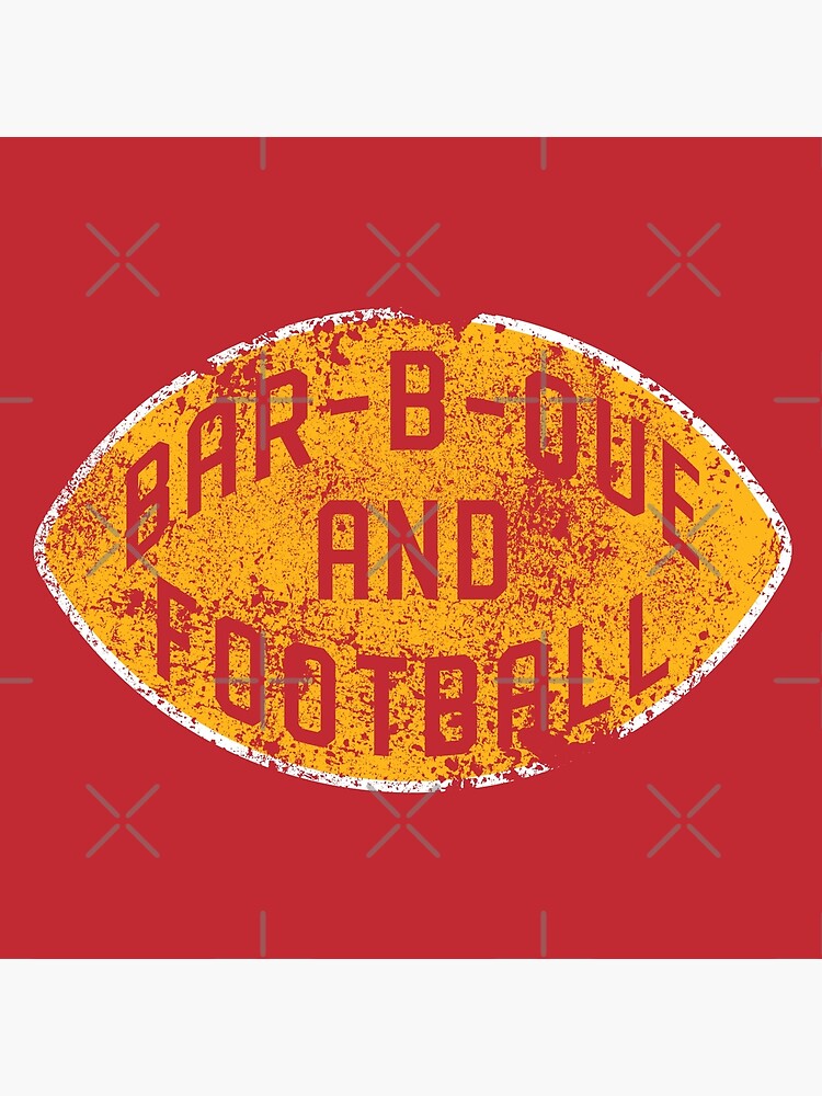 BBQ and Football - Red & Gold by SamsonCo